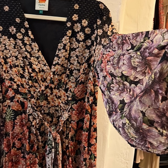 FARM RIO MINI DRESS — FLORAL PATTERN - Picture 3 of 3